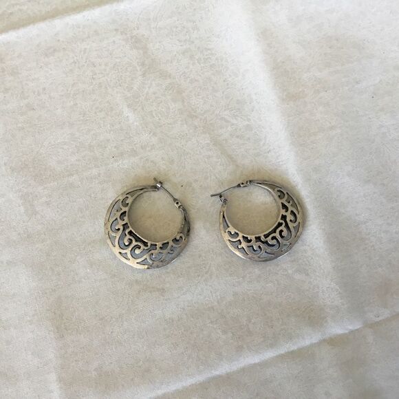 $10 ea or 3/$20.   Silvertone Earrings - Picture 1 of 4
